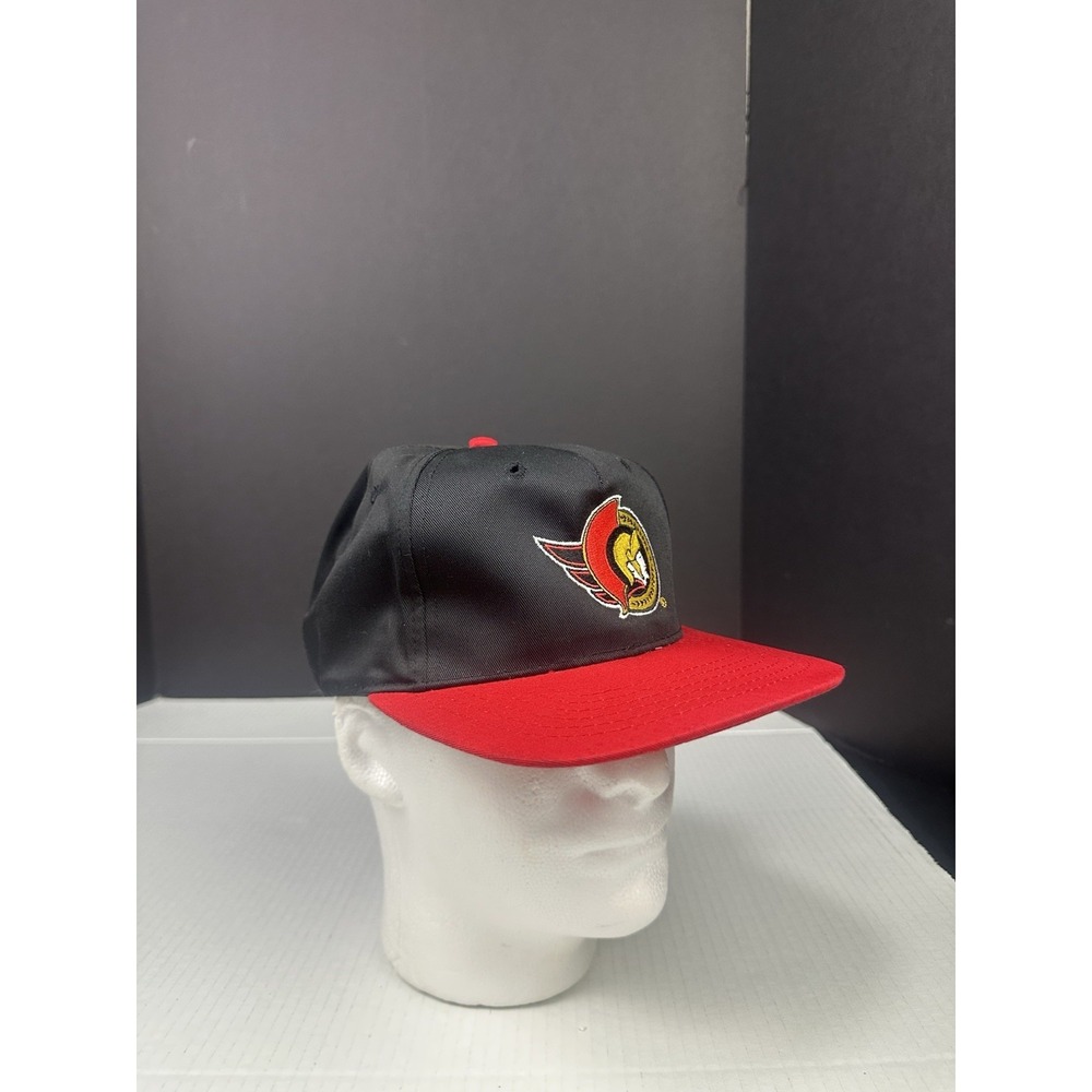 VINTAGE 1990s Ottawa Senators Snapback Hat AJM Headwear Montreal
